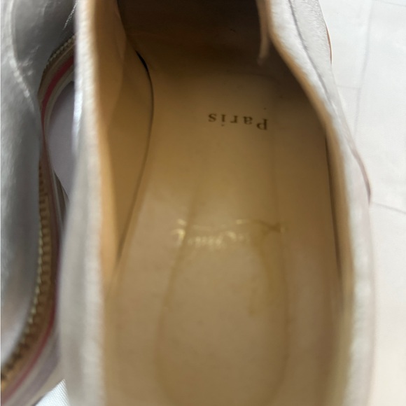 Christian Louboutin Silver Leather Women's Flats - Picture 11 of 15